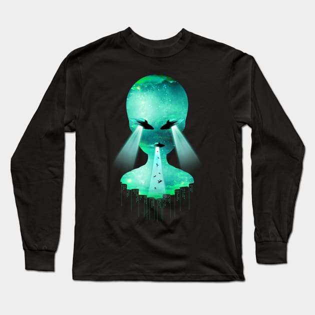 Martians Long Sleeve T-Shirt by Moncheng